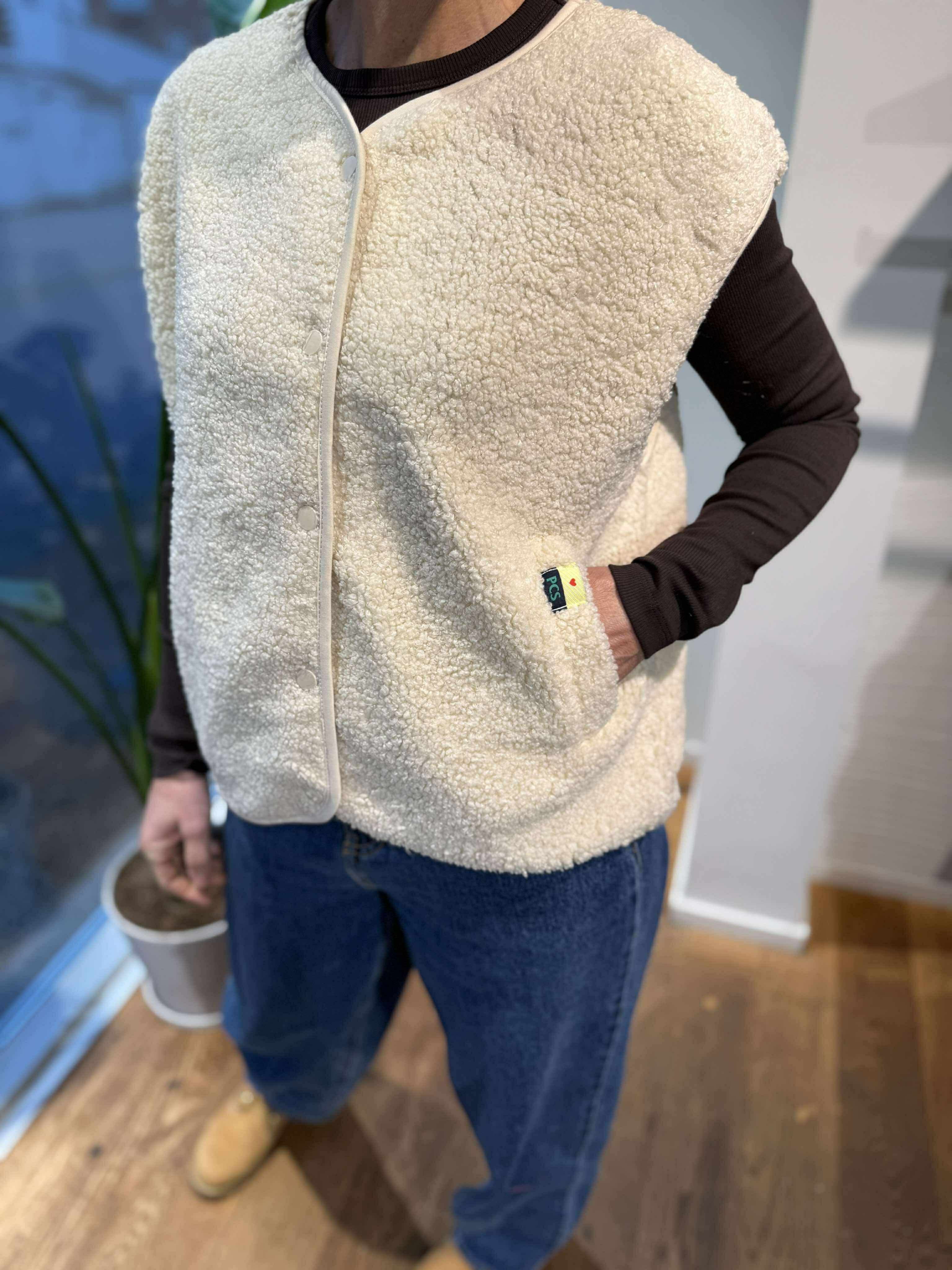 PCKATTY Otw Gilet - Birch